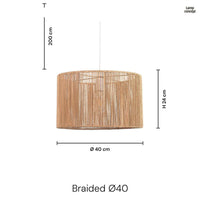 Braided Taklampa Ø40