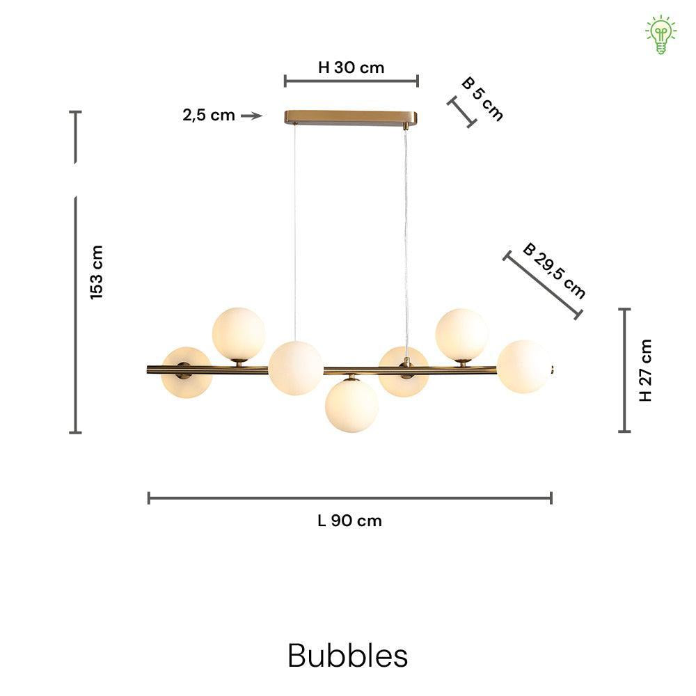 Bubbles Långbordstaklampa 90cm