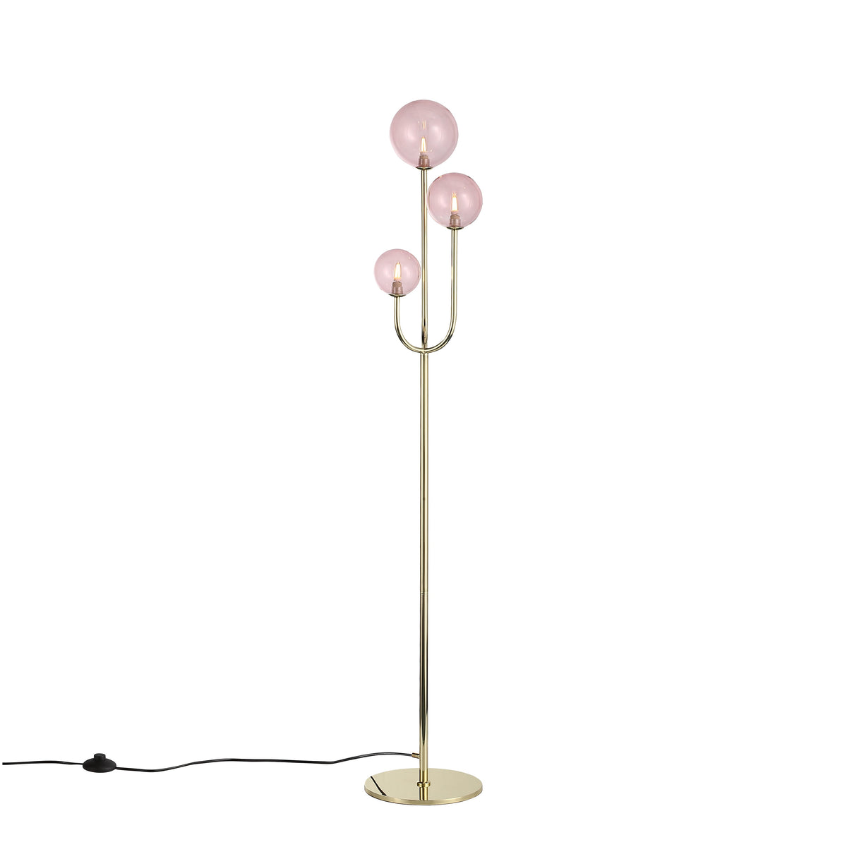 Bubbles Golvlampa Rosa-Lampconcept.se