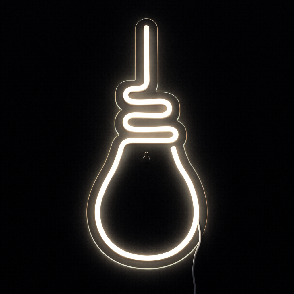 Bulb Neon Vägglampa Varm Vit