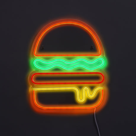 Burger Neon Væglampe