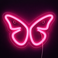 Butterfly Neonskylt Rosa