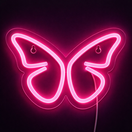 Butterfly Neonskylt