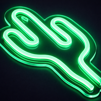 Cactus Mini Neon Vägglampa