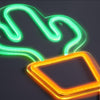 Cactus Neon Vägglampa-Lampconcept.se