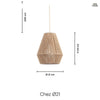 Chez Taklampa Ø21 Jute