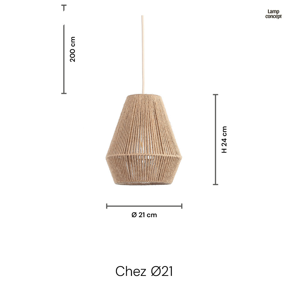 Chez Taklampa Ø21 Jute