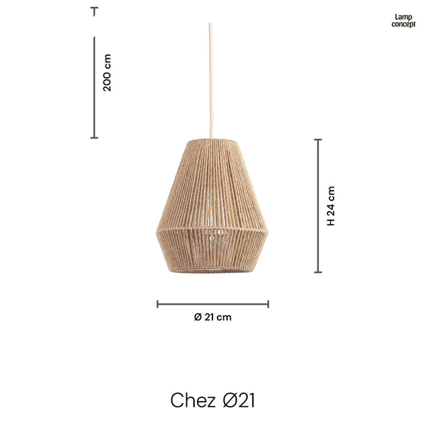 Chez Taklampa Ø21 Jute