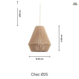 Chez Taklampa Ø25 Jute