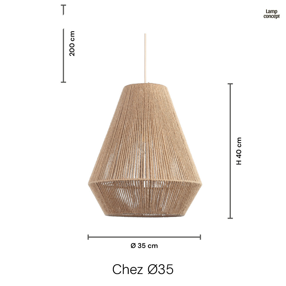 Chez Taklampa Ø35 Jute