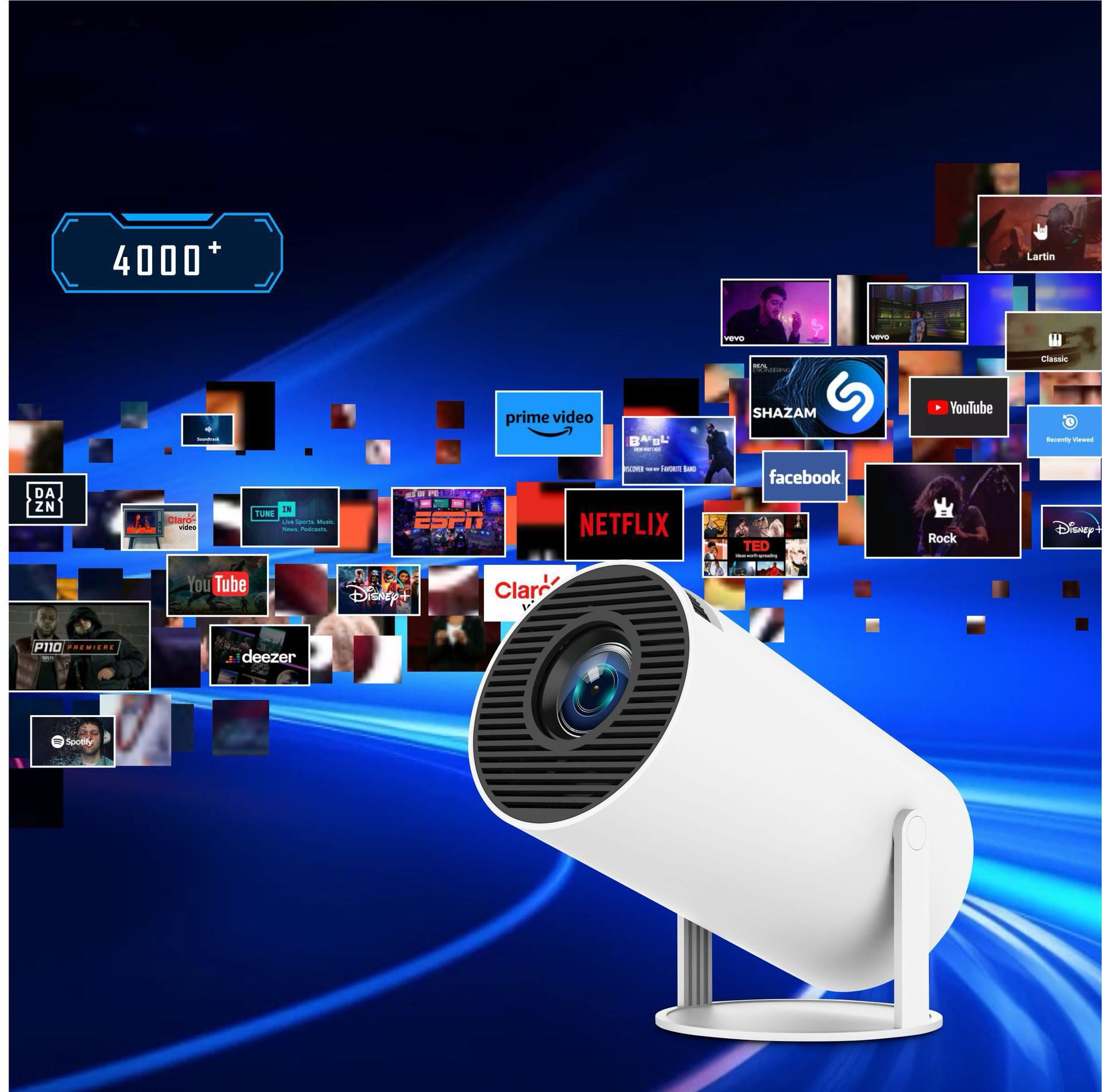 Cinema Android Smart Projector-Lampconcept.se