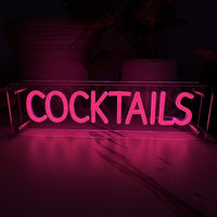 Cocktails LED Neon Box Bordlampa-Lampconcept.se