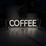 Coffee LED Neon Box Bordlampa-Lampconcept.se