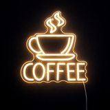 Coffee Neon Vägglampa