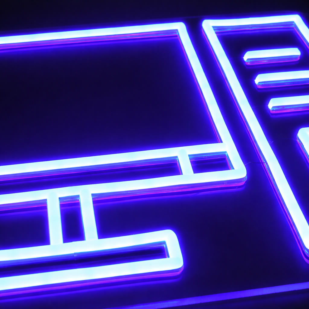 Computer Neonskylt