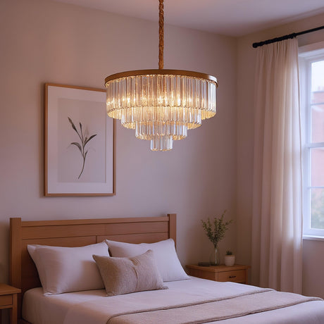 Santorini Ljuskrona Ø60 Amber-Lampconcept.se