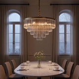 Santorini Ljuskrona Ø80 Amber-Lampconcept.se