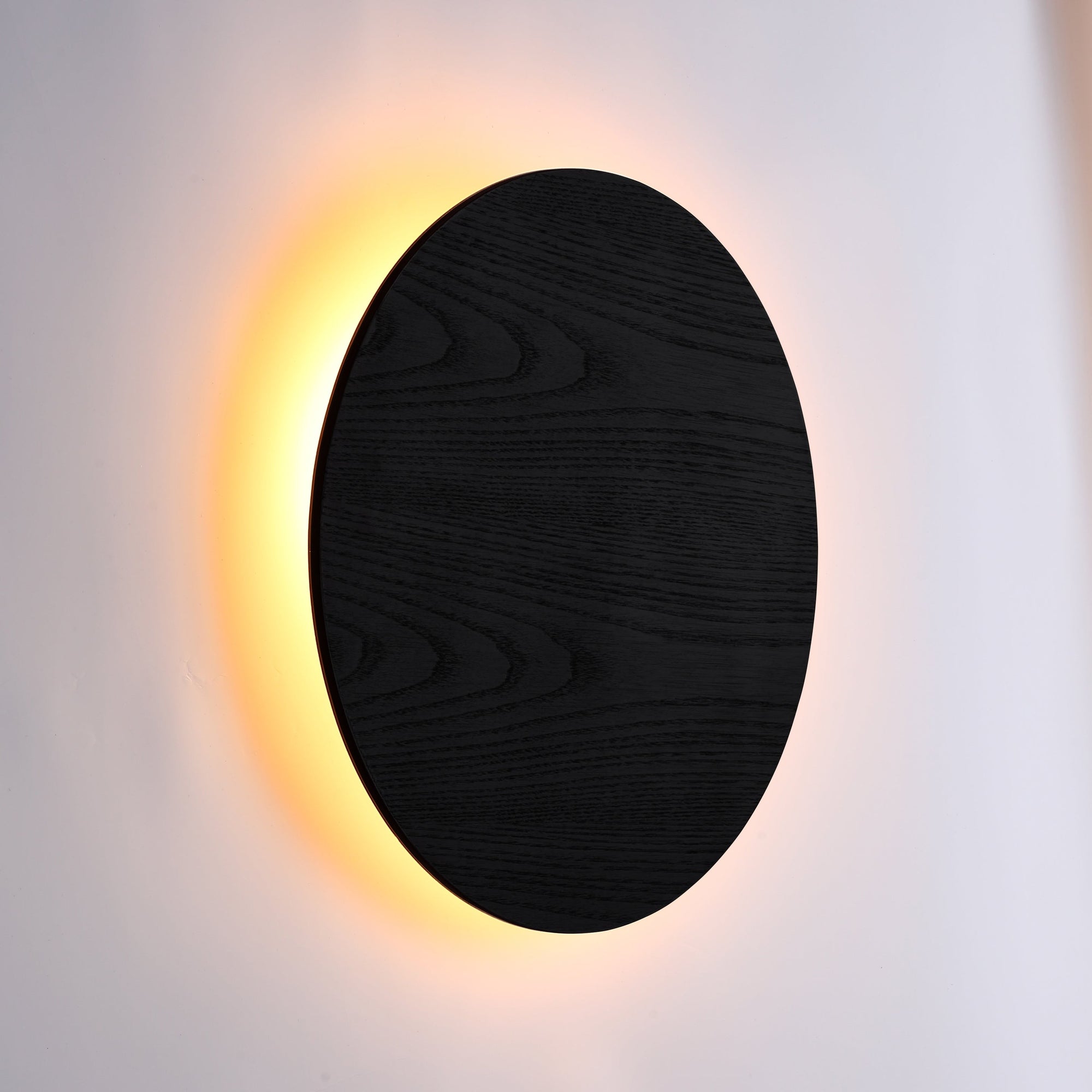 Lori Vägglampa Ø40 Svart Trä-Lampconcept.se