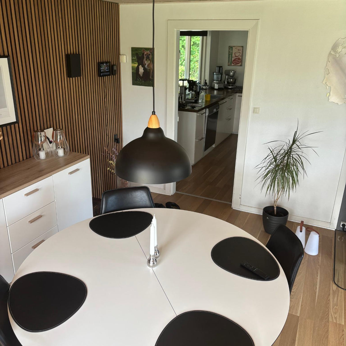 Oak Taklampa Ø35 Ljust Trä