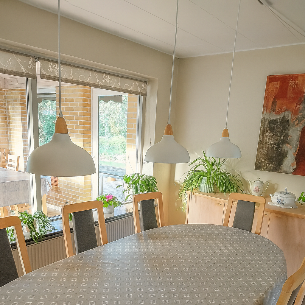 Oak Taklampa Ø24 Ljust Trä