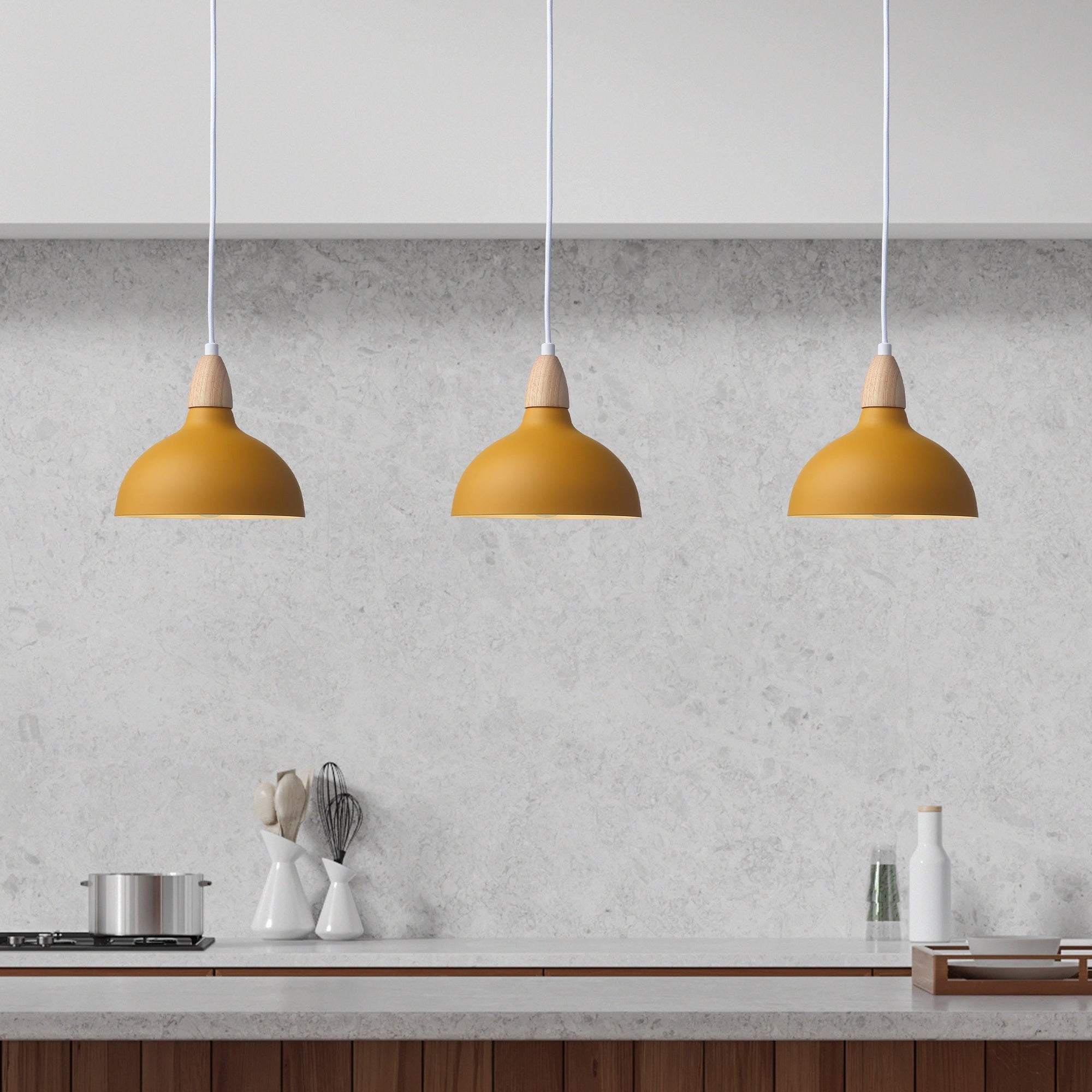 Oak Taklampa Ø19 Ljust Trä
