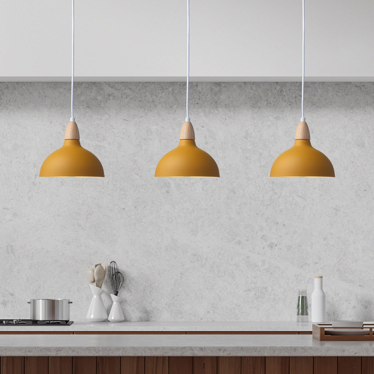 Oak Taklampa Ø19 Ljust Trä