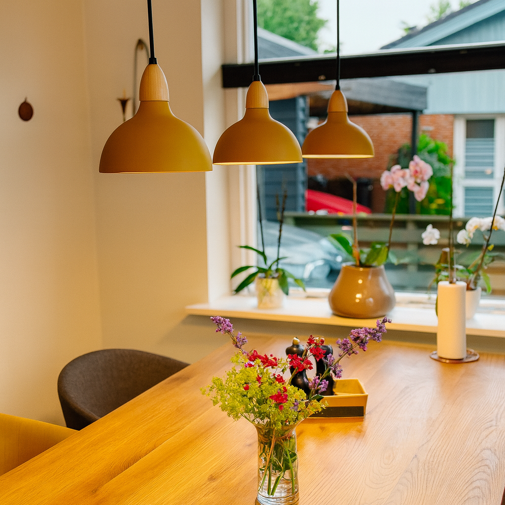 Oak Taklampa Ø19 Ljust Trä