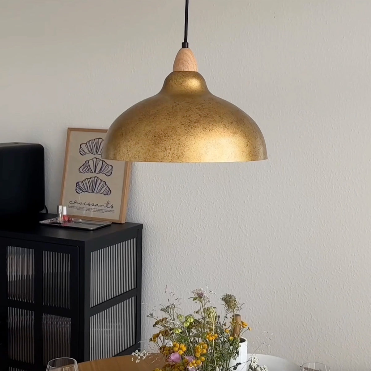 Oak Taklampa Ø35 Ljust Trä