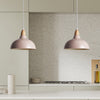 Oak Taklampa Ø24 Glossy Beige Pink