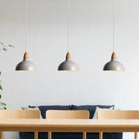 Oak Taklampa Ø19 Glossy Grå-Lampconcept.se