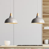 Oak Taklampa Ø24 Glossy Grå-Lampconcept.se