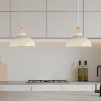 Oak Taklampa Ø24 Glossy Vanilj-Lampconcept.se