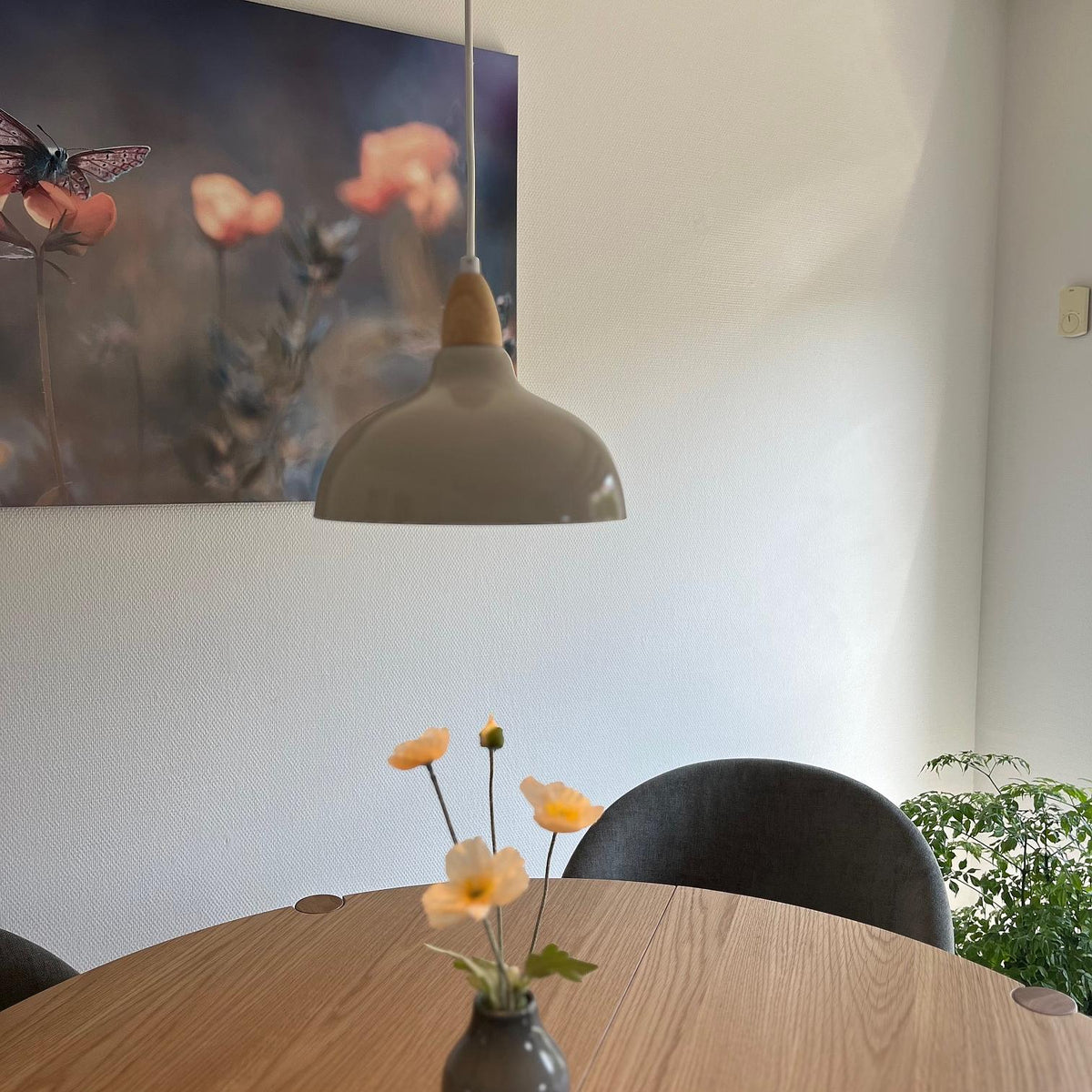 Oak Taklampa Ø24 Ljust Trä