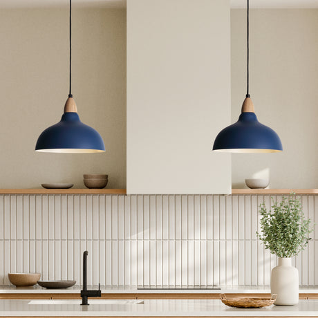 Oak Taklampa Ø24 Blå-Lampconcept.se