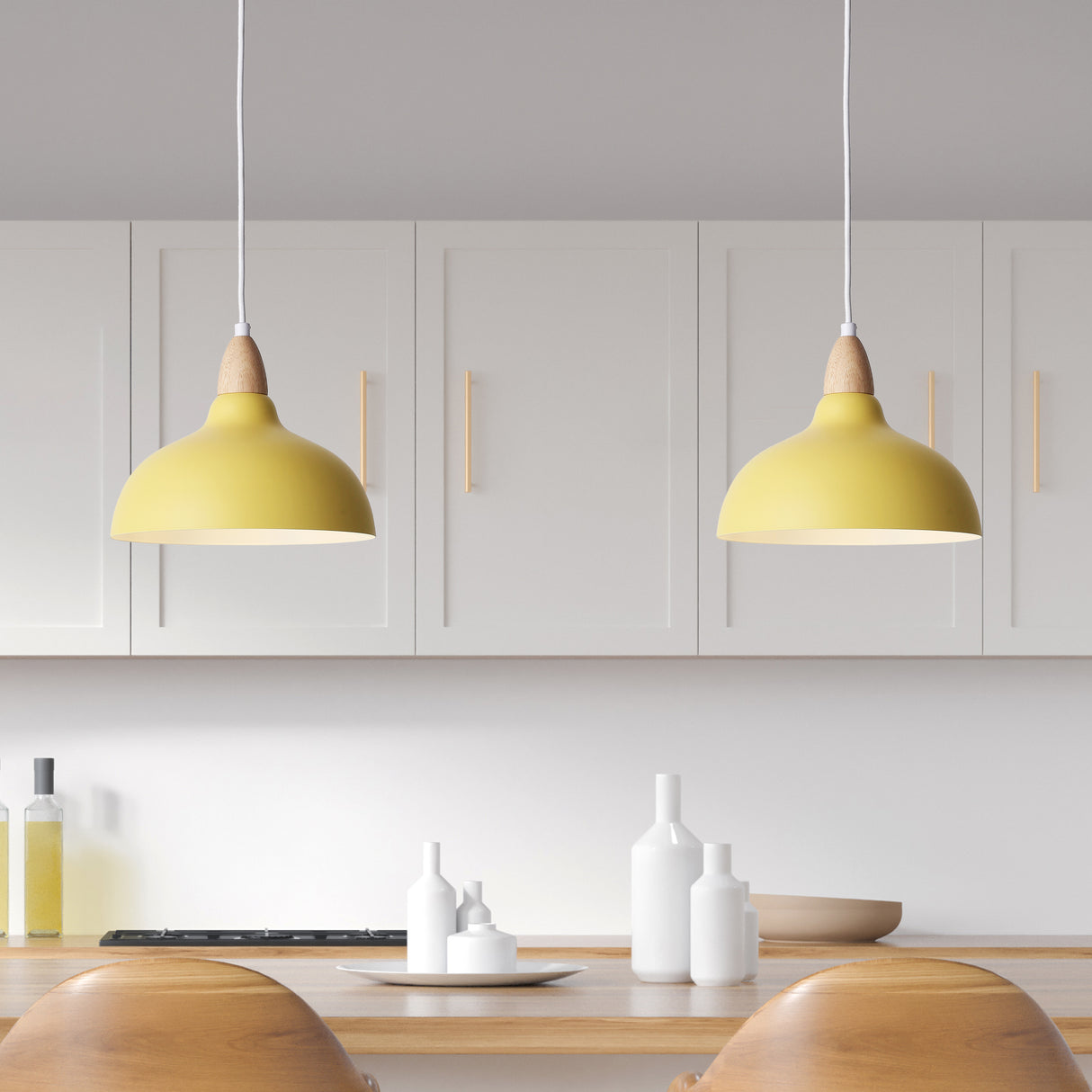 Oak Taklampa Ø24 Lemon Gul