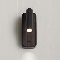 Danta Vägglampa Svart/Trälook-Lampconcept.se