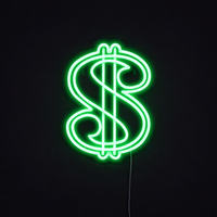 Dollar Sign Neonskylt