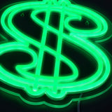 Dollar Sign Neonskylt