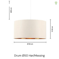 Drum Taklampa Ø50