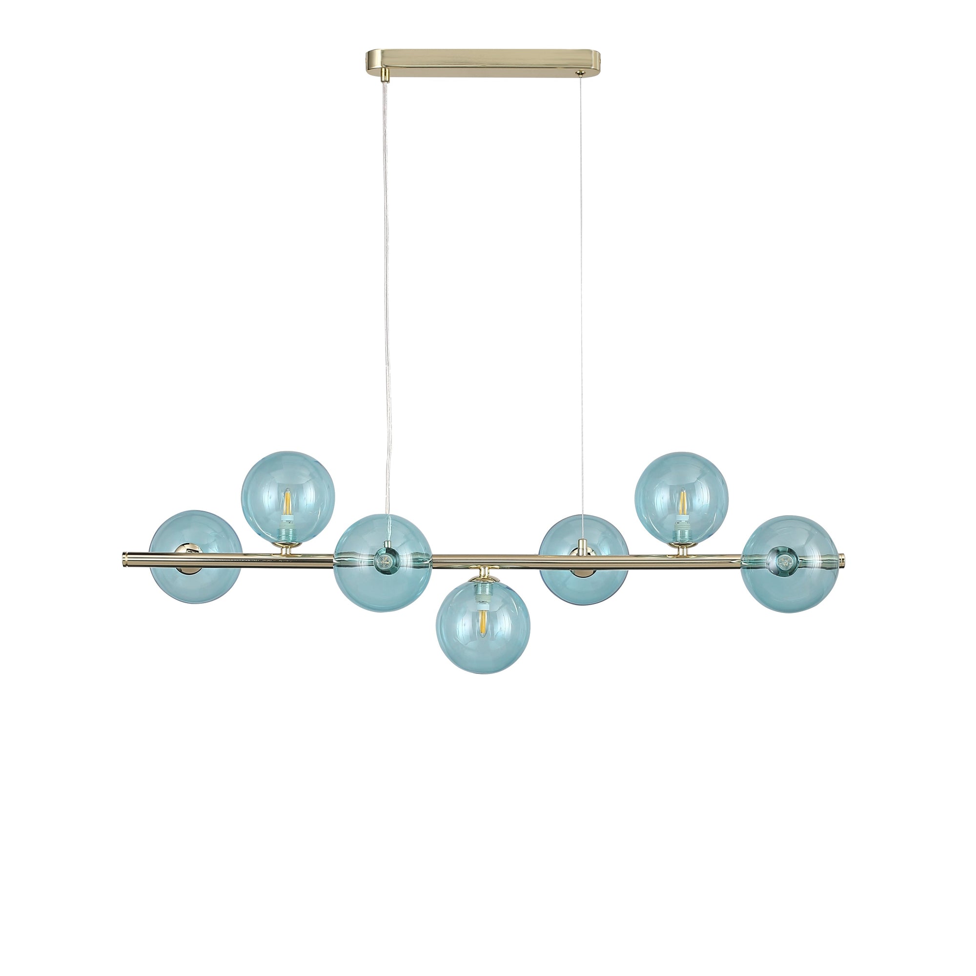 Bubbles Långbordstaklampa 90cm Blå-Lampconcept.se