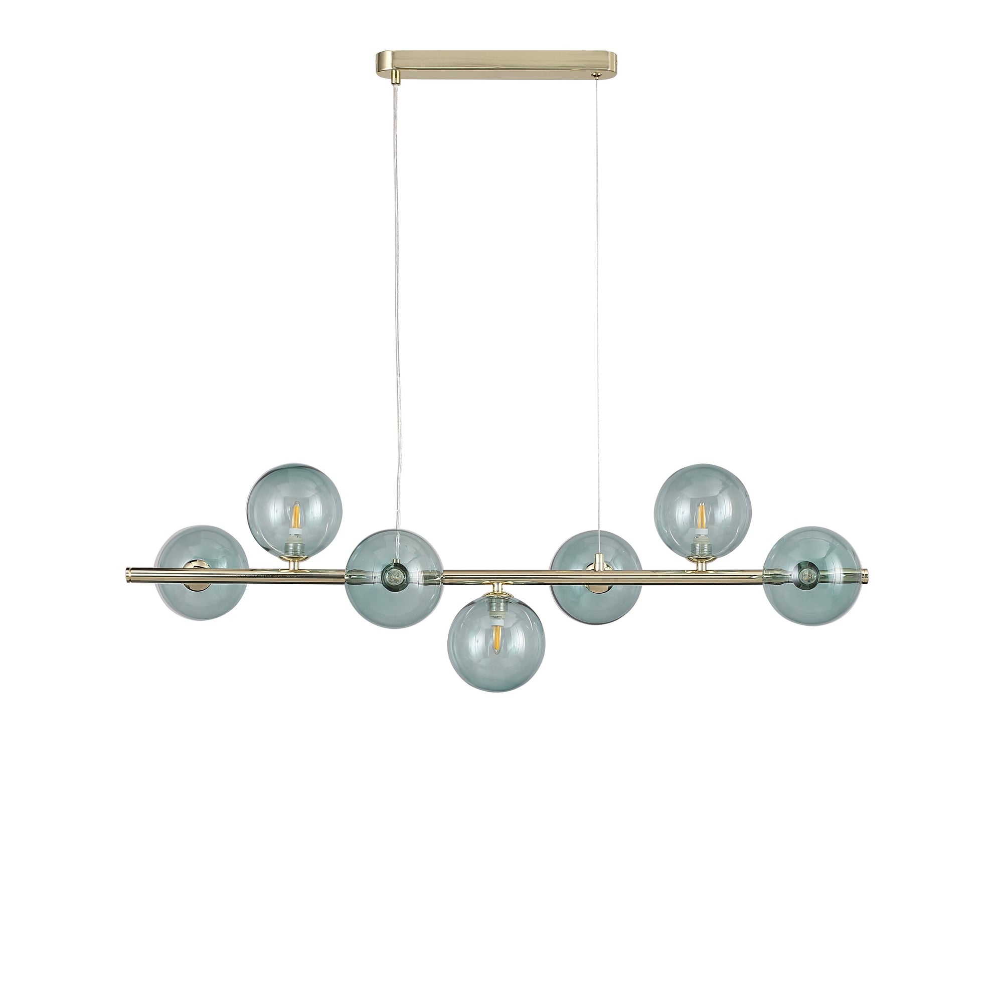 Bubbles Långbordstaklampa 90cm Grön-Lampconcept.se