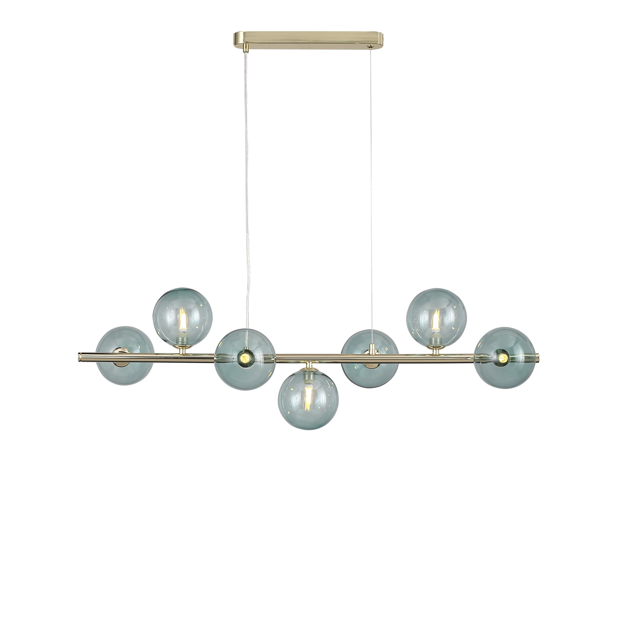 Bubbles Långbordstaklampa 90cm Grön-Lampconcept.se