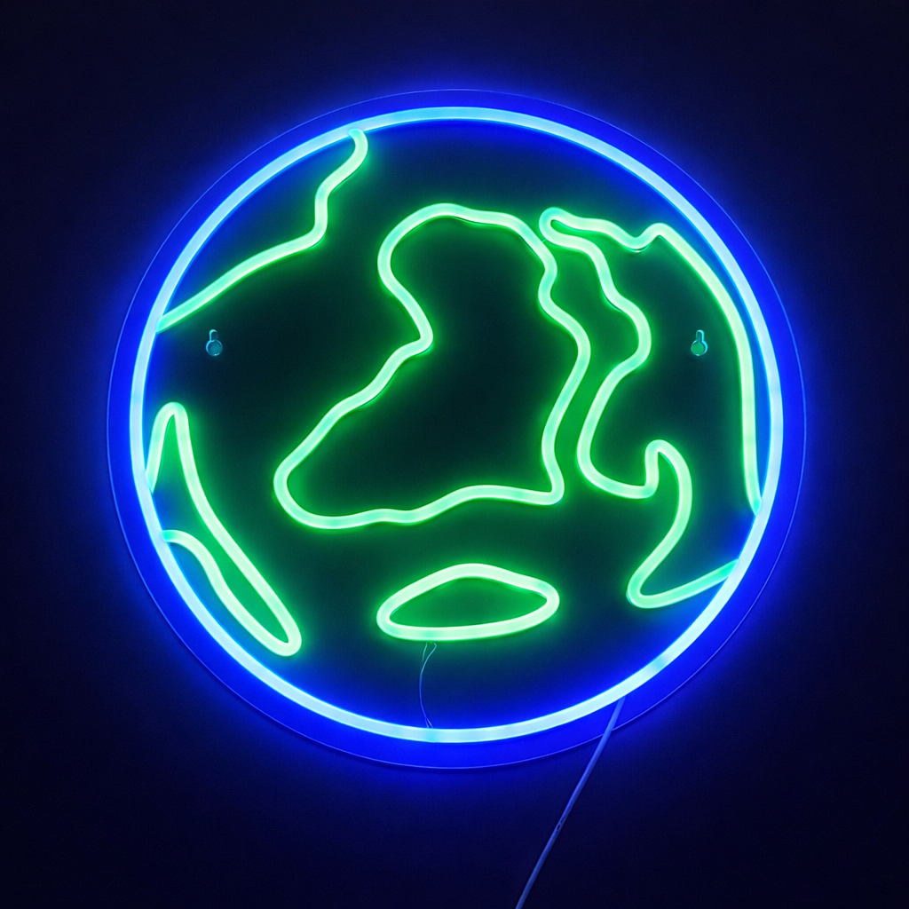 Earth Neonskylt