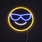 Emoji Cool Neon Vägglampa