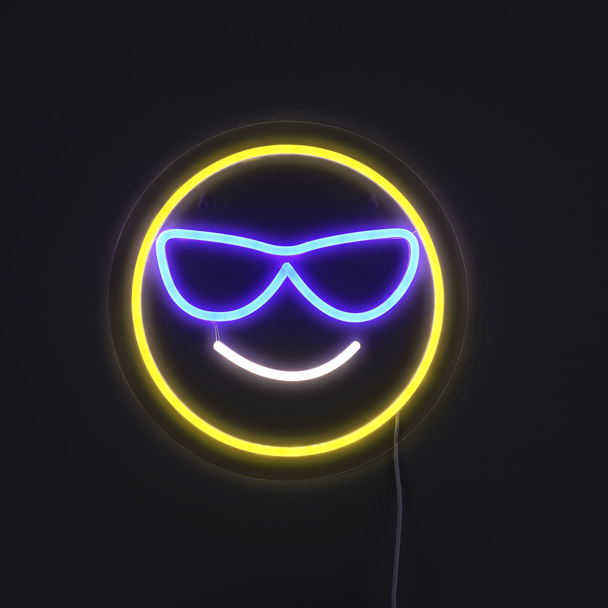 Emoji Cool Neon Vägglampa