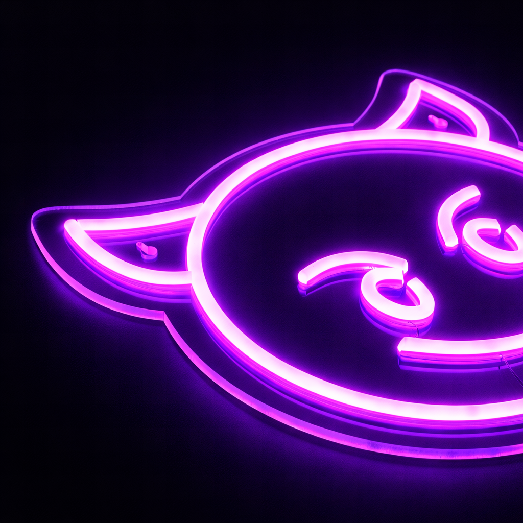 Emoji Devil Neonskylt