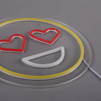 Emoji Love Neon Vägglampa-Lampconcept.se