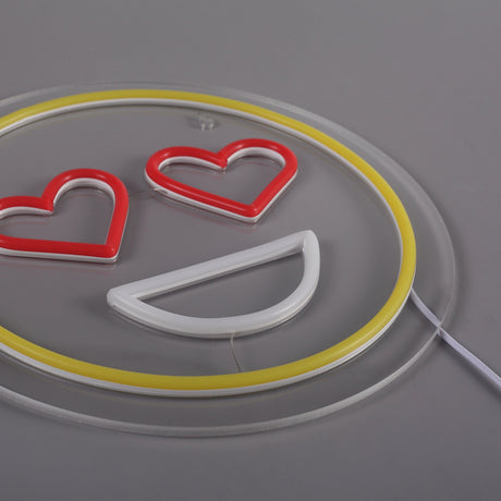 Emoji Love Neon Vägglampa-Lampconcept.se