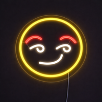 Emoji Flirty Neon Vägglampa