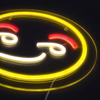 Emoji Flirty Neon Vägglampa